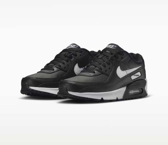 Nike Other - Nike Air Max 90 LTR GS Black White Size 6Y